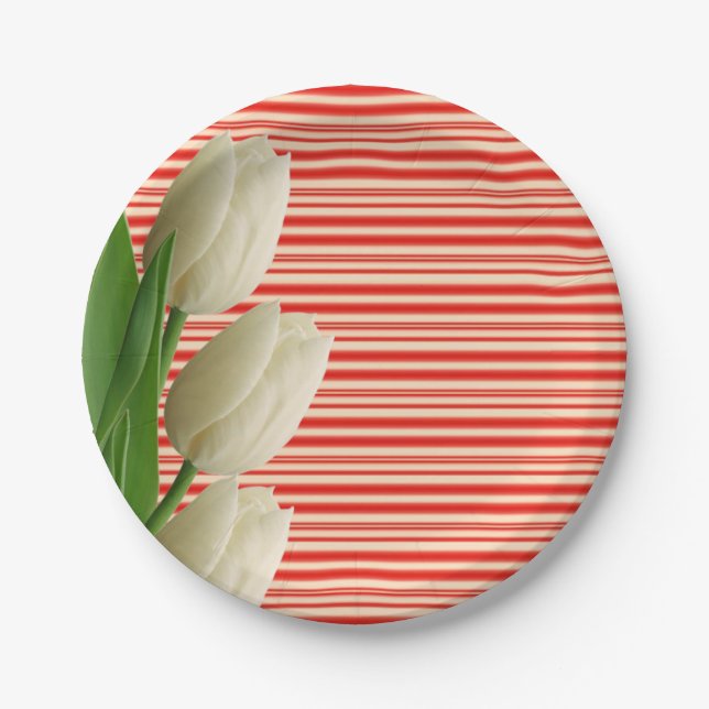 Assiettes En Carton Plaques en papier Fête des mères (Devant)