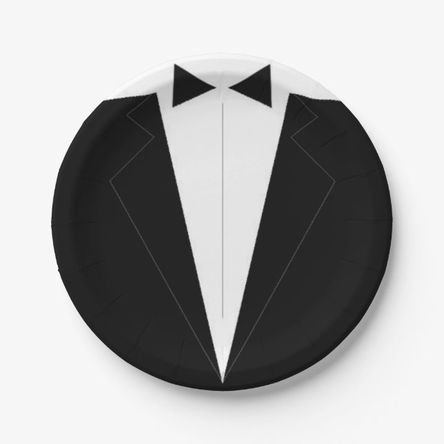 Assiettes En Carton Plaques en papier Groomsmen (Devant)