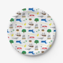 Plaques en papier Massachusetts