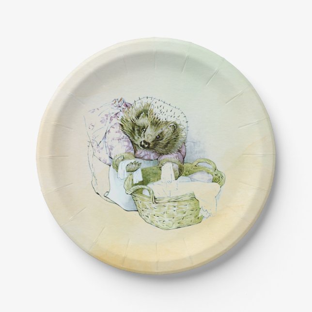 Assiettes En Carton Plaques en papier Mme Tiggy-Winkle (Devant)