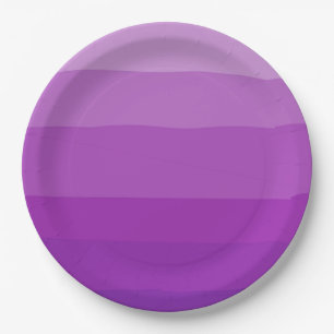 Assiettes En Carton Plaques en papier Modèle violet Ombre