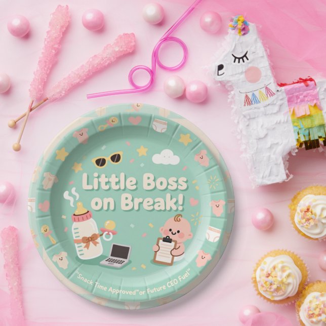 Assiettes En Carton Plaques en papier Pastel vert bébé (Fête)