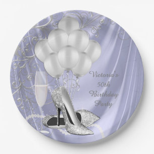Assiettes En Carton Plaques en papier pour chaussures en argent pour f