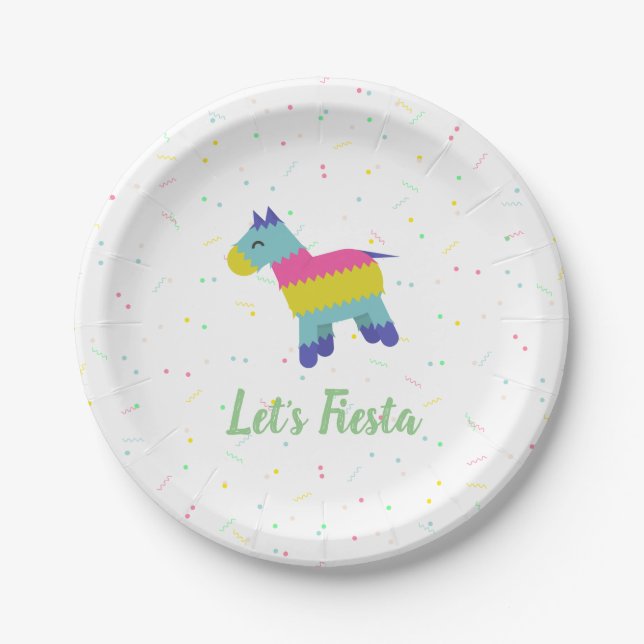 Assiettes En Carton Plaques Fiesta (Devant)