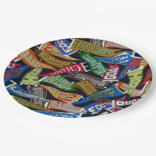 Assiettes En Carton Plaques Motifs pour les amateurs de sport