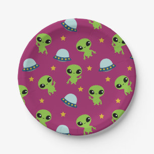 Assiettes En Carton Plaques papier Aliens