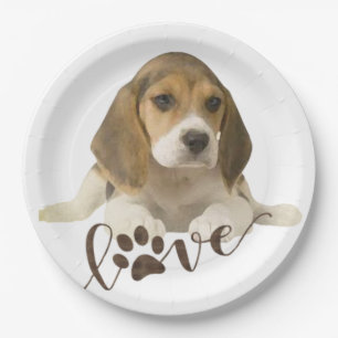 Assiettes En Carton Plaques papier beagles