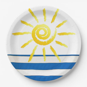 Assiettes En Carton Plaques papier "Bright Sunshine"