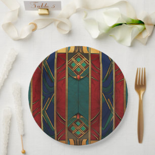 Assiettes En Carton Plaques papier de célébration afrocentrique