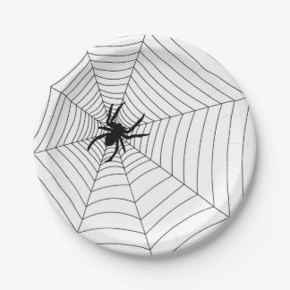 Assiettes En Carton Plaques papier - Halloween Party Spiderweb