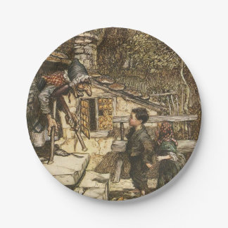 Assiettes En Carton Plaques papier Hansel & Gretel - Illustration clas