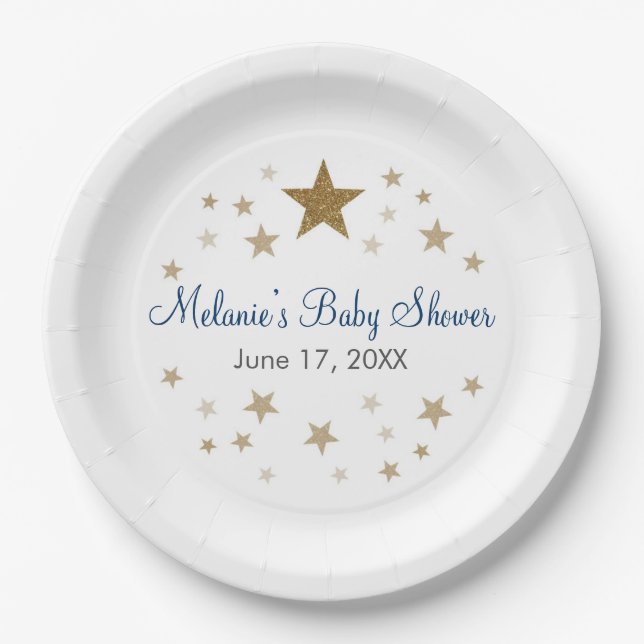 Assiettes En Carton Plaques papier Little Star Twinkle Twinkle Twinkle (Devant)