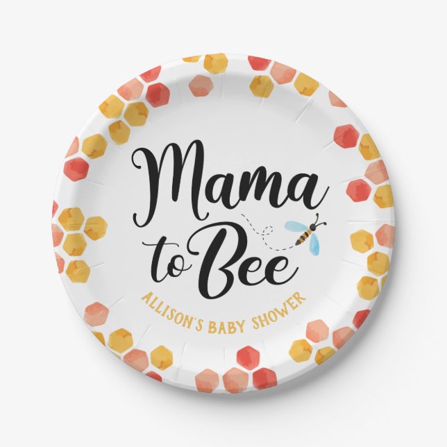 Assiettes En Carton Plaques papier Mama to BEE (Devant)