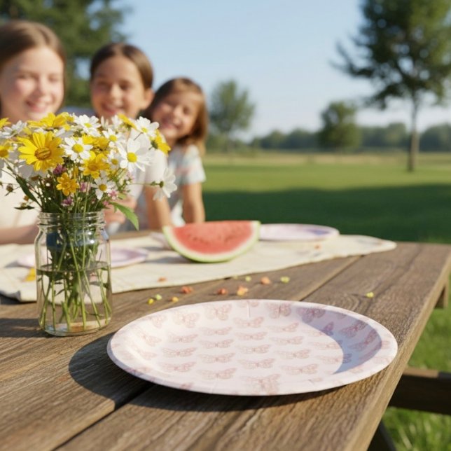 Assiettes En Carton Plaques Papier papillon (Créateur téléchargé)