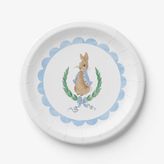 Assiettes En Carton Plaques Papier Peter Rabbit (Devant)
