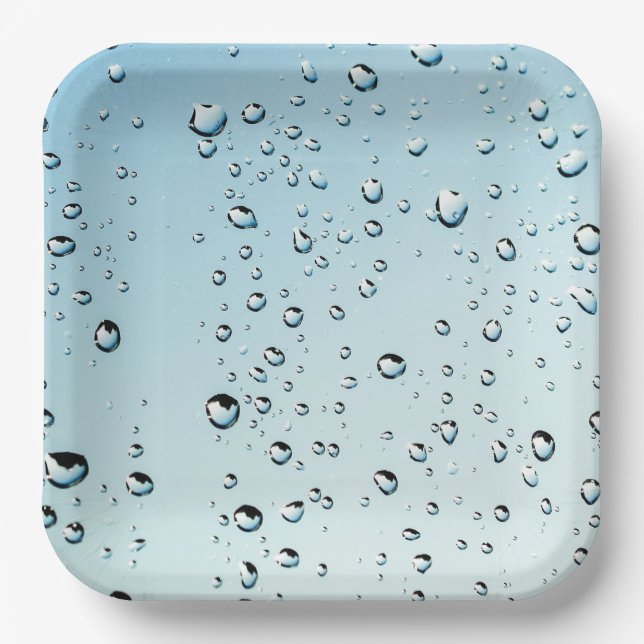 Assiettes En Carton Plaques papier Rainy Day (Recto)