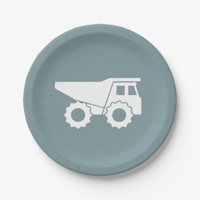 Assiettes En Carton Plat de camion à benne basculante de plaques à (Devant)