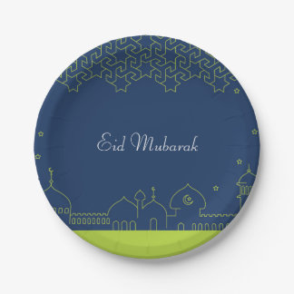 Assiettes En Carton Plat de partie d'Eid