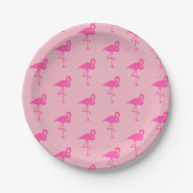 Plat rose de partie de Flamant rose