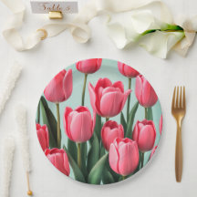 Plate de papier mariage/douche à fleurs