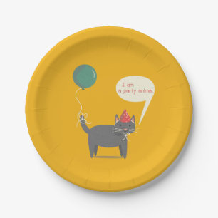 Assiettes En Carton Plate-forme de chats