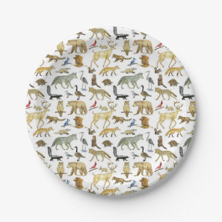 Assiettes En Carton Plates-formes fauniques des Grands Lacs