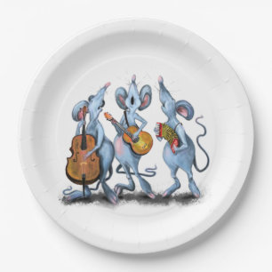 Assiettes En Carton Plates-formes papier de souris amusantes