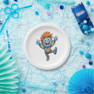 Assiettes En Carton Plato de Cumpleaños Fiesta Infantil Niño Feliz