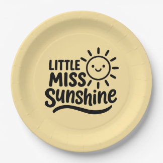 Assiettes En Carton Plato de papel – Little Miss Sunshine