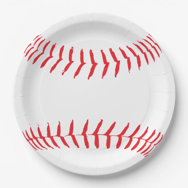 Assiettes En Carton Plats de base-ball (Devant)