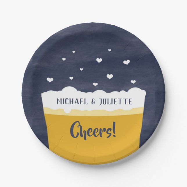 Assiettes En Carton Plats de partie de bière - échantillon de (Devant)