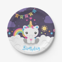 Plats mignons superbes de partie de licorne
