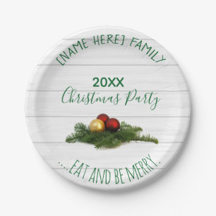 Assiettes En Carton Plats personnalisés de Noël - partie de Christam