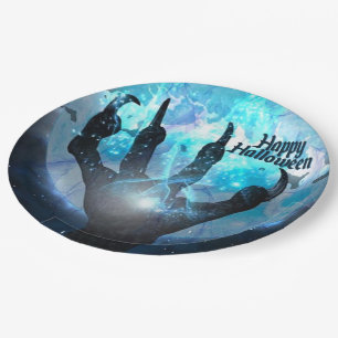 Assiettes En Carton Pleine lune Transformation Parti Halloween