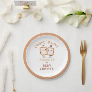 Assiettes En Carton Plutôt pour aimer le Baby shower Campfire