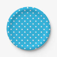 Point Polka bleu de la fête de la piscine