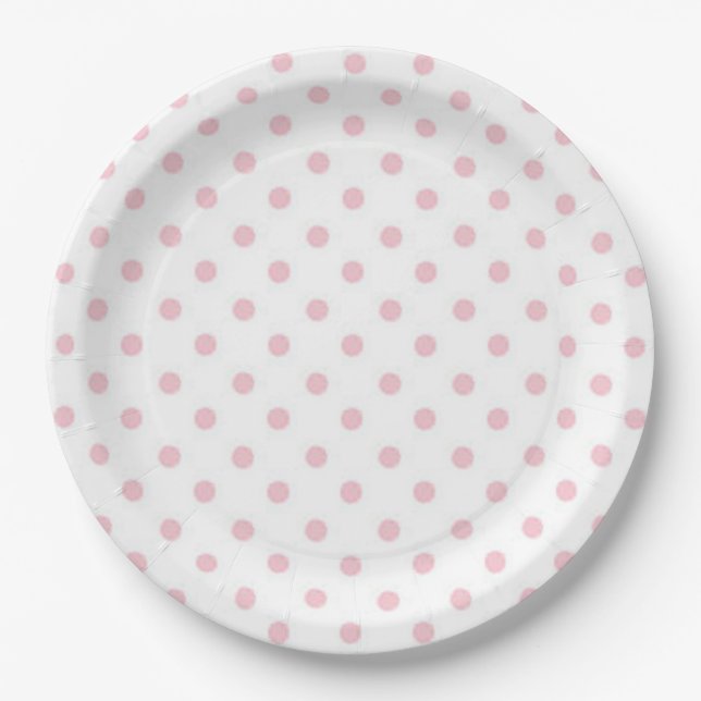 Assiettes En Carton Pois (Devant)