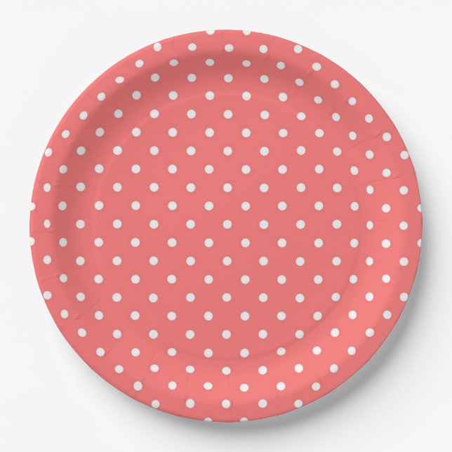 Assiettes En Carton Pois (Devant)