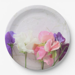 Assiettes En Carton Pois doux frais