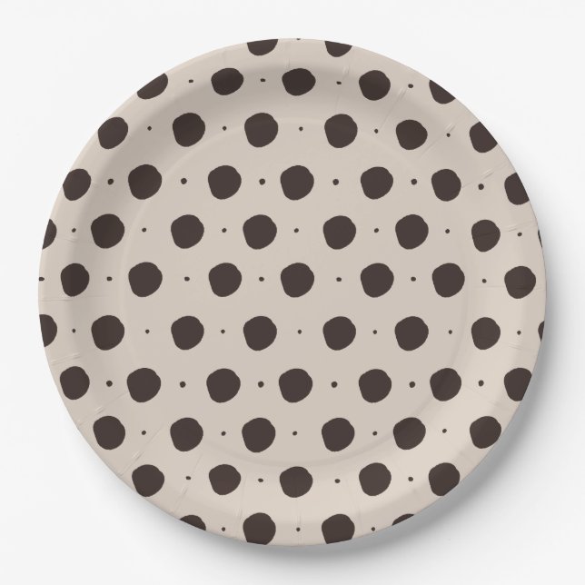 Assiettes En Carton pois Elle noue la Fête des mariées du noeud (Devant)