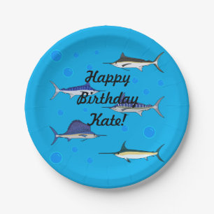 Assiettes En Carton Poisson Bill