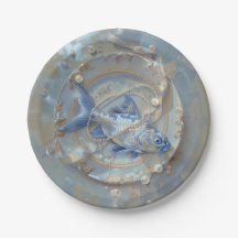 Poisson - Plaques de papier rond