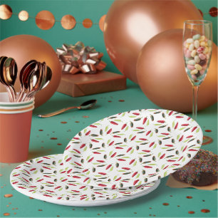 Assiettes En Carton Poivrons épicés