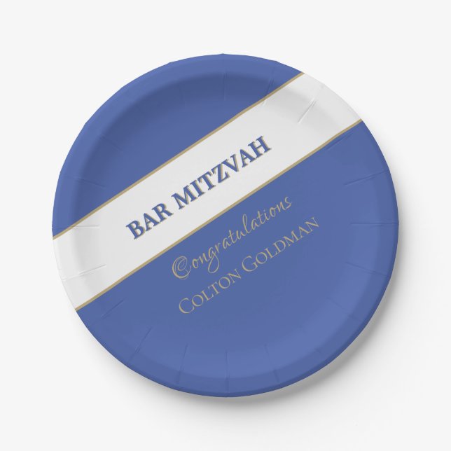 Assiettes En Carton Populaire ! Plaques papier Barre personnalisée Mit (Devant)