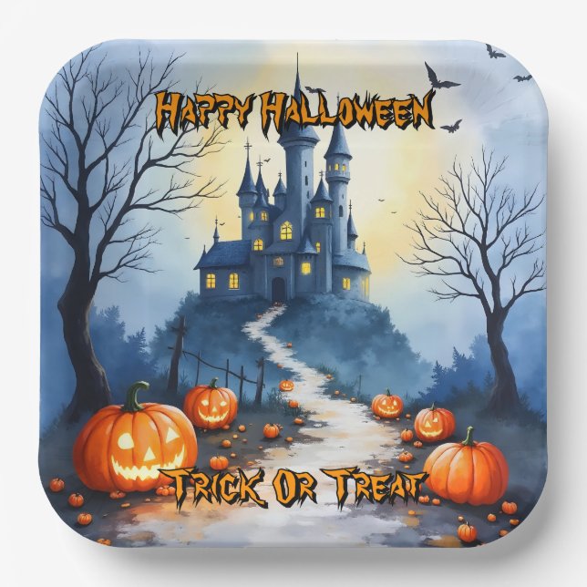 Assiettes En Carton Popular Halloween Spooky Cute Collection (Recto)