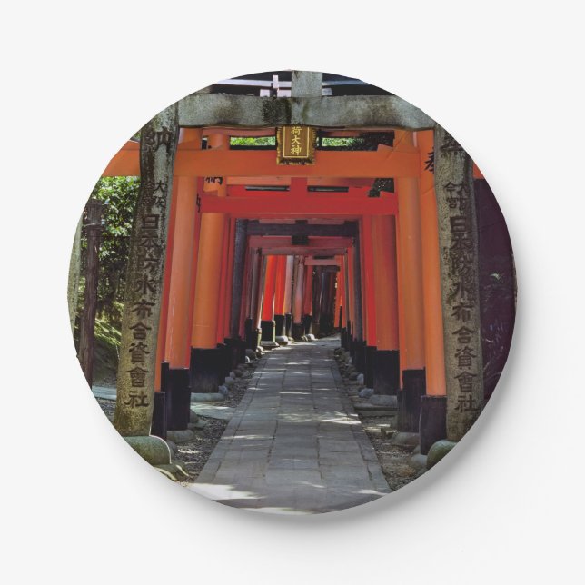 Assiettes En Carton Portes de Torii - Kyoto, Japon, Asie (Devant)