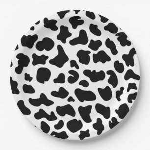 Assiettes En Carton Poster de animal, Vache Imprimer Motif cadeau, Ani