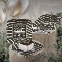 Poster de animal Zebra Plaque papier d'anniversair