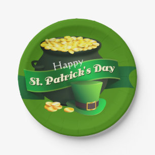 Assiettes En Carton Pot of Gold St Patrick's Day