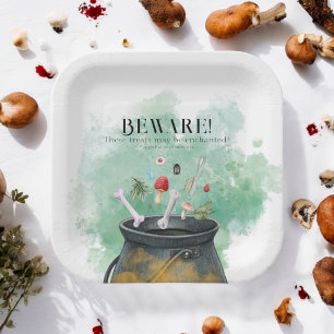 Assiettes En Carton Potions, Spells, Magic Halloween sorcières Cauldro